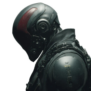 Sleek Cyberpunk Robot Vinyl Car Decal Sticker – Waterproof & UV-Resistant 