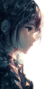 Anime Woman Crying Vinyl Car Decal Sticker – Waterproof & UV-Resistant Anime Woman Crying Vinyl Car Decal Sticker – Waterproof & UV-Resistant