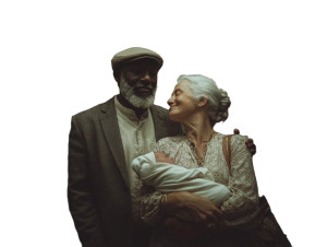 Joyful Brooklyn Couple Vinyl Car Decal Sticker – Waterproof & UV-Resistant 