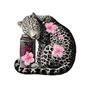 Cheetah With Tattoos Vinyl Car Decal Sticker – Waterproof & UV-Resistant 