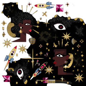 Glittering Space Icon Vinyl Car Decal Sticker – Waterproof & UV-Resistant 