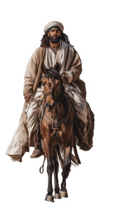 Soliman On Horseback Vinyl Car Decal Sticker – Waterproof & UV-Resistant 