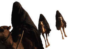 Desert Night Ride Vinyl Car Decal Sticker – Waterproof & UV-Resistant 