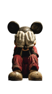 Mickey Mouse Despair Vinyl Car Decal Sticker – Waterproof & UV-Resistant 