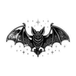 Gothic Bat Sticker Vinyl Car Decal Sticker – Waterproof & UV-Resistant 