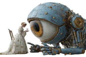 Surreal Eye Encounter Vinyl Car Decal Sticker – Waterproof & UV-Resistant 