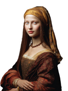 Vermeer Mona Lisa Vinyl Car Decal Sticker – Waterproof & UV-Resistant Vermeer Mona Lisa Vinyl Car Decal Sticker – Waterproof & UV-Resistant