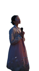 Korean Woman Singing V4 Vinyl Car Decal Sticker – Waterproof & UV-Resistant 