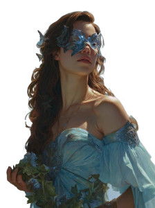 Hologram Mask Woman Vinyl Car Decal Sticker – Waterproof & UV-Resistant 