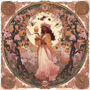 Kombucha Priestess Vinyl Car Decal Sticker – Waterproof & UV-Resistant 