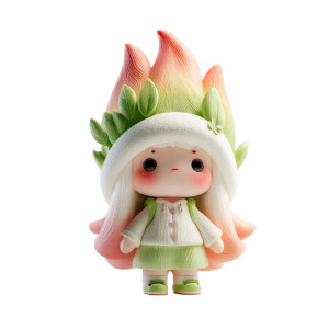 Flame-Headed Girl V2 Vinyl Car Decal Sticker – Waterproof & UV-Resistant 