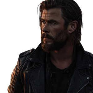 Golden-Eyed Biker V2 Vinyl Car Decal Sticker – Waterproof & UV-Resistant 