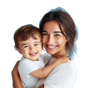 Mom With Child Vinyl Car Decal Sticker – Waterproof & UV-Resistant 