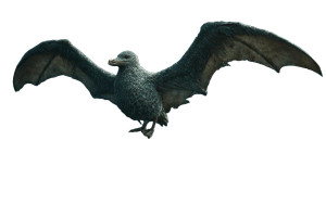 Gullbat Perched Vinyl Car Decal Sticker – Waterproof & UV-Resistant 