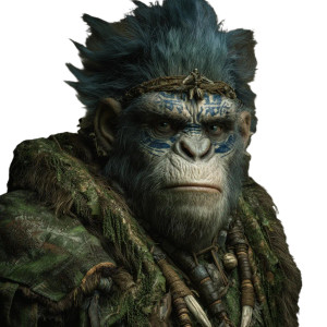 Prehistoric Ape King Vinyl Car Decal Sticker – Waterproof & UV-Resistant 