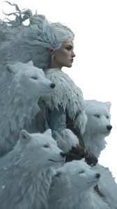 Ice Wolves Girl Vinyl Car Decal Sticker – Waterproof & UV-Resistant Ice Wolves Girl Vinyl Car Decal Sticker – Waterproof & UV-Resistant
