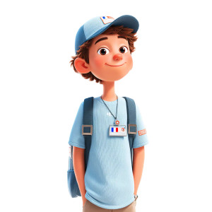 Confident Young Student V2 Vinyl Car Decal Sticker – Waterproof & UV-Resistant 