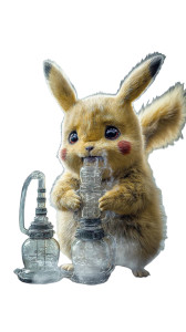 Pikachu With Oxygen Vinyl Car Decal Sticker – Waterproof & UV-Resistant 