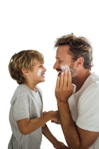 Joyful Father-Son Bonding V2 Vinyl Car Decal Sticker – Waterproof & UV-Resistant 