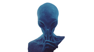 Silent Grey Alien Vinyl Car Decal Sticker – Waterproof & UV-Resistant 