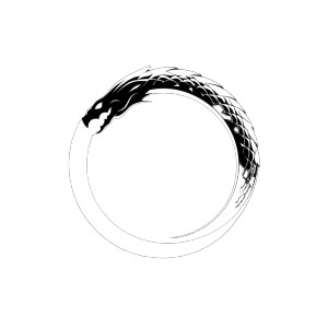 Ouroboros Logo Vinyl Car Decal Sticker – Waterproof & UV-Resistant 