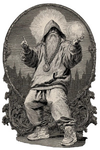 Mystical Gangsta Wizard V2 Vinyl Car Decal Sticker – Waterproof & UV-Resistant 