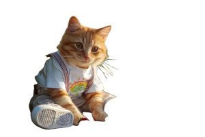 Stylish Cat Picnic Vinyl Car Decal Sticker – Waterproof & UV-Resistant 