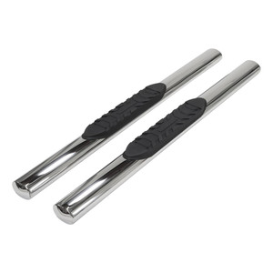 Maximize Safety & Style | TrailFX TFX 4" Oval Tube Side Steps for Toyota Tundra | Slip-Resistant, Polished Stainless Steel