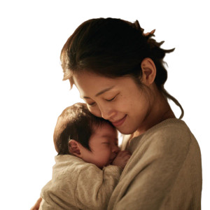 Korean Mother And Baby V2 Vinyl Car Decal Sticker – Waterproof & UV-Resistant 