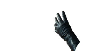 Gloved Hand Push Vinyl Car Decal Sticker – Waterproof & UV-Resistant 
