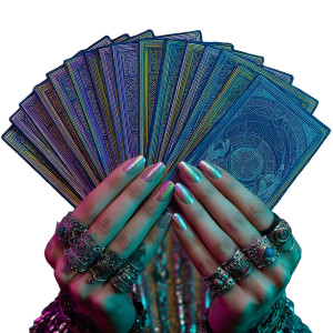 Mystical Tarot Hands Vinyl Car Decal Sticker – Waterproof & UV-Resistant 