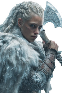 Viking Shieldmaiden V2 Vinyl Car Decal Sticker – Waterproof & UV-Resistant 