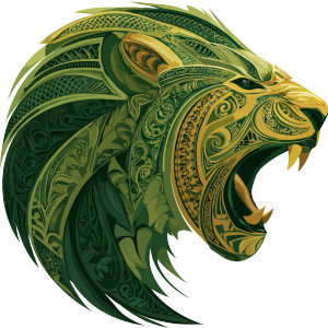 Polynesian Lion Head Vinyl Car Decal Sticker – Waterproof & UV-Resistant Polynesian Lion Head Vinyl Car Decal Sticker – Waterproof & UV-Resistant
