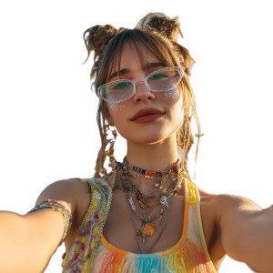 Festival Selfie V2 Vinyl Car Decal Sticker – Waterproof & UV-Resistant 