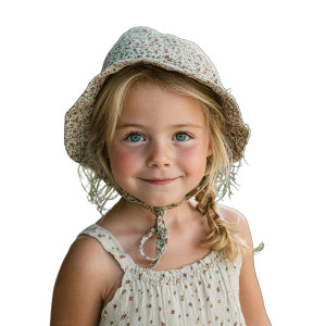 Sunlit Floral Child Vinyl Car Decal Sticker – Waterproof & UV-Resistant 