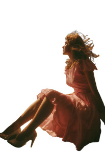 Woman On Wing Vinyl Car Decal Sticker – Waterproof & UV-Resistant 