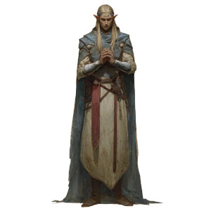 High Elf Cleric V4 Vinyl Car Decal Sticker – Waterproof & UV-Resistant 