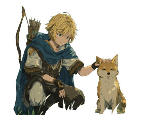 Golden Archer Fox Vinyl Car Decal Sticker – Waterproof & UV-Resistant 