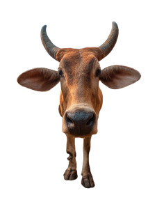 Dominant Brown Cow Vinyl Car Decal Sticker – Waterproof & UV-Resistant Dominant Brown Cow Vinyl Car Decal Sticker – Waterproof & UV-Resistant