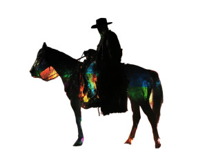 Hellish Cowboy Ride Vinyl Car Decal Sticker – Waterproof & UV-Resistant 