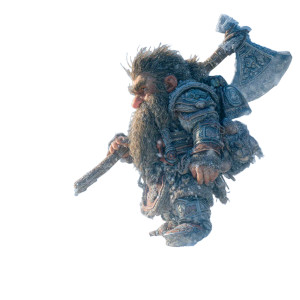 Dwarf In Snow Vinyl Car Decal Sticker – Waterproof & UV-Resistant 