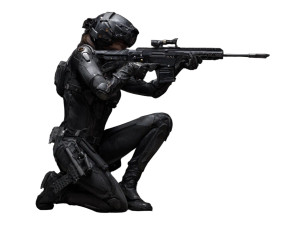 Futuristic Black Ops Vinyl Car Decal Sticker – Waterproof & UV-Resistant 