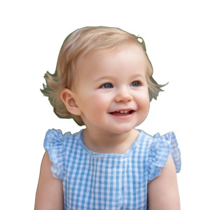 Smiling Baby Girl V5 Vinyl Car Decal Sticker – Waterproof & UV-Resistant 