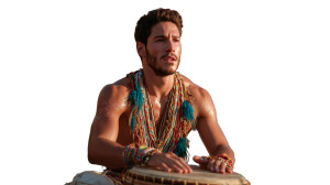 Brazilian Carnival Drummer Vinyl Car Decal Sticker – Waterproof & UV-Resistant 