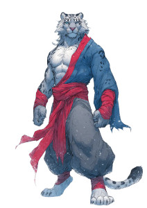 Snow Leopard Warrior V3 Vinyl Car Decal Sticker – Waterproof & UV-Resistant 