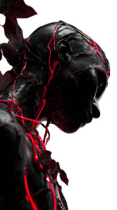 Neon Red Android Vinyl Car Decal Sticker – Waterproof & UV-Resistant 