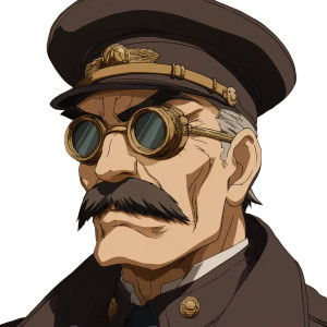 Steampunk Anime Villain Vinyl Car Decal Sticker – Waterproof & UV-Resistant Steampunk Anime Villain Vinyl Car Decal Sticker – Waterproof & UV-Resistant