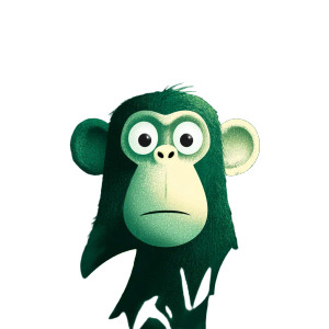 Astonished Monkey Vinyl Car Decal Sticker – Waterproof & UV-Resistant 