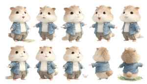 Capybara Baby Turnaround Vinyl Car Decal Sticker – Waterproof & UV-Resistant 