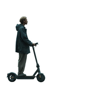 Electric Scooter Rider V2 Vinyl Car Decal Sticker – Waterproof & UV-Resistant 